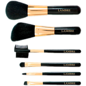 Набор из 6 кистей Lambre Brush Set для макияжа в футляре (3760106022388) ТОП в Ужгороде