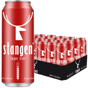 Упаковка пива Stangen Lager Bier светлое фильтрованное 5.4% 0.5 х 24 шт (4260556080079) в Ужгороде