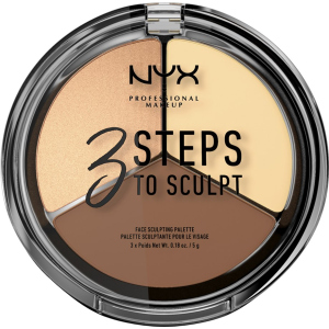 купить Палетка для контурирования NYX Professional Makeup 5 Steps To Sculpt 02 Light 5 г (800897098339)