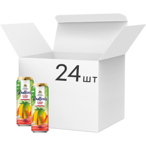 Упаковка пива Volfas Engelman Radler Mango светлое фильтрованное 2.5% 0.568 л х 24 шт (4770301233983) в Ужгороде