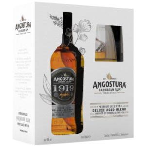 Ром Angostura 1919 0.7 л 40% в коробці + 2 склянки (0075496332904) краща модель в Ужгороді