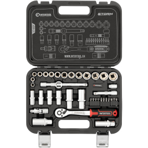 Набір інструментів Intertool Cr-V Storm 3/8" 39 предметів (ET-8039) ТОП в Ужгороді