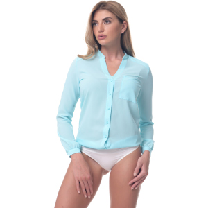 Боді-блузка AREFEVA L5248 XL (50) Turquoise (5903021543288) ТОП в Ужгороді