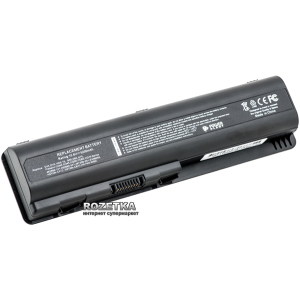 Акумулятор PowerPlant HP Pavilion DV4 Black (10.8V/5200mAh/6Cells) (NB00000025) краща модель в Ужгороді