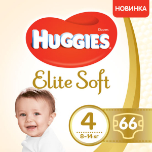 Подгузники Huggies Elite Soft 4 Mega 66 шт. (5029053546339) (5029053545301) ТОП в Ужгороде