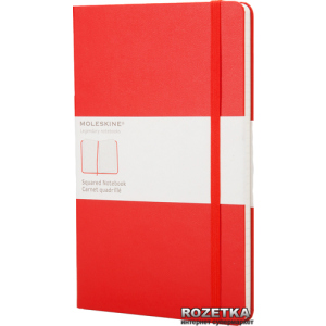 Нотатник Moleskine Classic 13 х 21 см 240 сторінок у клітку Червона (9788862930338)