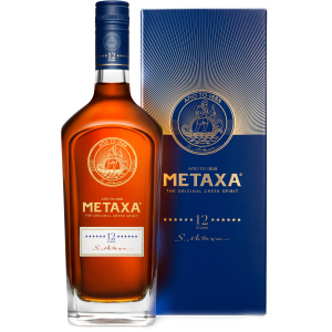 Бренди Metaxa 12 * 0.7 л 40% в подарочной упаковке (5202795150099_5202795150297) лучшая модель в Ужгороде