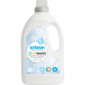 Органическое жидкое средство для стирки Sodasan Color Sensitiv 1.5 л (4019886015301) в Ужгороде