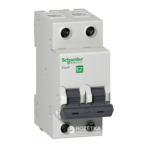 Автоматичний вимикач Schneider Electric 2 Р 25 А тип C EZ9 рейтинг