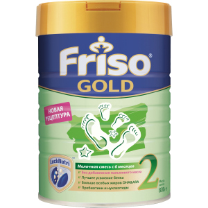 Суміш суха молочна Friso Gold 2 LockNutri для дітей з 6 до 12 місяців 800 г (8716200722797) краща модель в Ужгороді