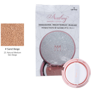 Запаска к увлажняющему кушону May Island Refill Audrey Diapearl Cushion SPF50+ PA++++ №23 Sand Beige 15 г (8809515400716) лучшая модель в Ужгороде