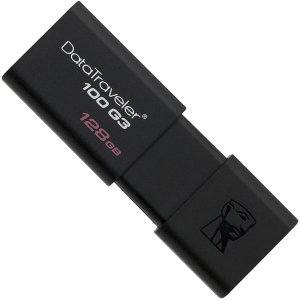 Kingston DataTraveler 100 G3 128GB USB 3.0 Black (DT100G3/128GB) ТОП в Ужгороде