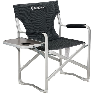 Раскладное кресло KingCamp Deluxe Director chair Black/Stripe (KC3821 BLACK STRIPE) в Ужгороде