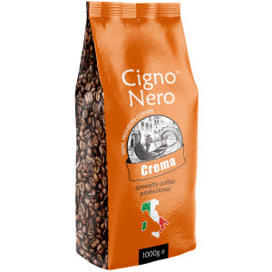 Кофе в зернах Cigno Nero Crema 1 кг (4820154091381) краща модель в Ужгороді