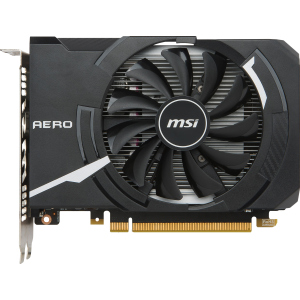 купити MSI PCI-Ex GeForce GTX 1050 Ti Aero ITX OCV1 4GB GDDR5 (128bit) (1341/7008) (DVI, HDMI, DisplayPort) (GTX 1050 TI AERO ITX 4G OCV1)