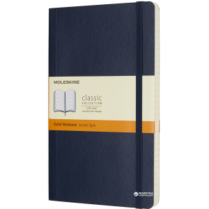 Нотатник Moleskine Classic 13 х 21 см 192 сторінки в лінійку Сапфір М'яка обкладинка (8055002854740) надійний