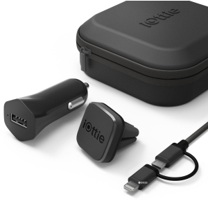 Автоутримувач для телефону iOttie iTap Magnetic + ЗУ Travel Kit (HLTRIO110) в Ужгороді