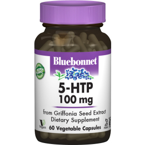 Амінокислота Bluebonnet Nutrition 5-HTP (Гідрокситриптофан) 100 мг 60 капсул (743715000513) краща модель в Ужгороді