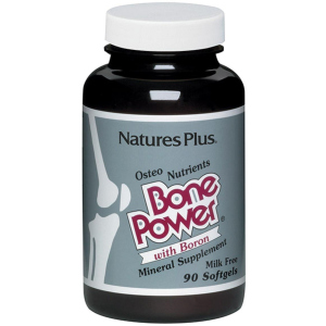 Минералы Natures Plus Кальций с Бором для Крепких Костей Bone Power 90 желатиновых капсул (97467033412) надежный