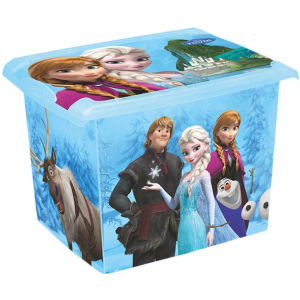 Ящик для хранения Keeeper прозрачный Frozen blue 29 x 27 x 39 см 20.5 л Голубой (2826kee) лучшая модель в Ужгороде