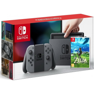 Nintendo Switch Gray + Игра The Legend of Zelda: Breath of the Wild (русская версия) надежный