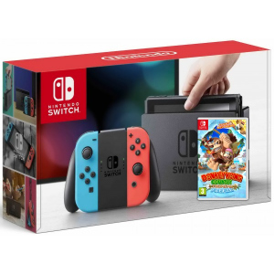 Nintendo Switch Neon Blue-Red + Игра Donkey Kong Country: Tropical Freeze ТОП в Ужгороде