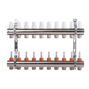 Коллектор Icma 1" 10 выходов, с расходомером №K013 в Ужгороде