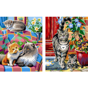 хороша модель Набір для творчості Sequin Art Painting by numbers Junior-Pairs Cats 23x30 см (SA0213)