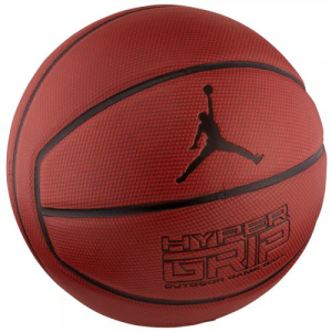 М'яч баскетбольний Nike Jordan Hyper Grip 4P Size 7 Dark Amber/Black/Metallic Silver/Black (J.KI.01.858.07) в Ужгороді