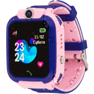 Смарт-часы Atrix Smart Watch iQ1500 Aquatic Cam GPS Pink (iQ1500 Pink) ТОП в Ужгороде