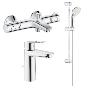 Набір змішувачів Grohe Grohtherm 800 + BauLoop 34550TM ТОП в Ужгороді