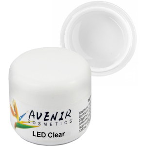 Гель для нарощування нігтів Avenir Cosmetics LED Clear 50 мл (5900308133132) ТОП в Ужгороді