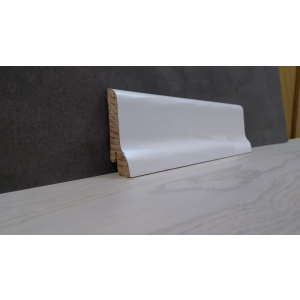 Плінтус дерев'яний шпонований Kluchuk White Plinth Класика 60х21х2200 Білий KLW02 ТОП в Ужгороді