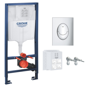 Інсталяція GROHE Rapid SL 3 в 1 39503000 з панеллю змиву Skate Air S 37965000 хром ТОП в Ужгороді