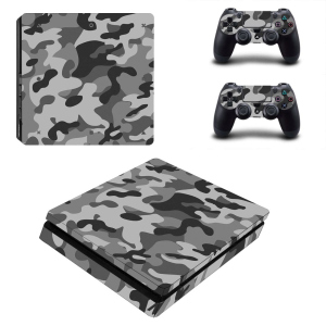 Вінілові наклейки на PS4 SLIM та Dualshock Камуфляж Sony PlayStation 4 Custom Skin Playsole Games (PG126) в Ужгороді