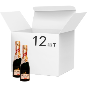 Упаковка игристого вина Henkell Trocken белое сухое 0.2 л 11.5% 12 шт (4003310011748) лучшая модель в Ужгороде
