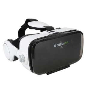 3D очки виртуальной реальности Kronos VR Box Z4 с наушниками и пультом White (par_z4) лучшая модель в Ужгороде