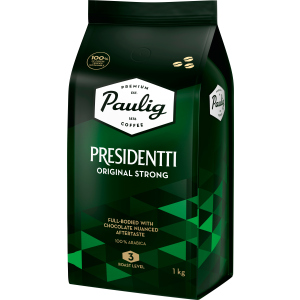 Кофе в зернах Paulig Presidentti Original Strong 1 кг (6411300169344) ТОП в Ужгороді