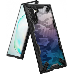 Панель Ringke Fusion X Design для Samsung Galaxy Note 10 Camo Black ТОП в Ужгороде