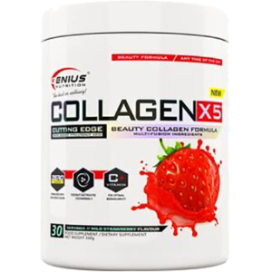 Коллаген Genius Nutrition Collagen-X5 360 г Wild Strawberry (7358670497839) ТОП в Ужгороде