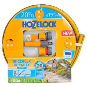 Шланг HoZelock d19 мм 20 м Ultraflex+ 4 конектори 117035 (10619kmd) надійний