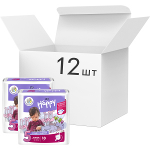 Упаковка дитячих підгузків Bella Baby Happy Junior 12-25 кг 12 пачок по 10 шт (BB-054-JU10-015/BB-054-JU10-021) надійний