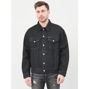 Джинсова куртка Calvin Klein Dad Jeans Jacket J30J318076-1BY XL Denim Black (8719853756102) ТОП в Ужгороді