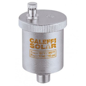 Повітровідвідник Caleffi Solar DN 3/8" для сонячних систем (з кульовим краном) 250131 в Ужгороді