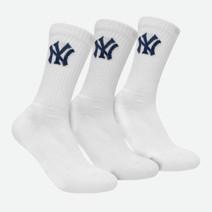 Шкарпетки New York Yankees 3 pk Crew 15100002-1001 31-34 р 3 пари Білі (8718984008951) ТОП в Ужгороді