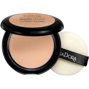 Пудра для обличчя Isadora Velvet Touch Sheer Cover Compact Powder 46 warm beige 10 г (7317852149461) ТОП в Ужгороді