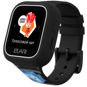 Дитячий телефон-годинник з GPS трекером Elari FixiTime Lite Black (ELFITL-BLK) краща модель в Ужгороді