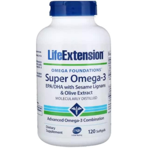 Супер Омега-3, Omega Foundations, Super Omega-3, Life Extension, 120 Желатинових Капсул (737870198215) ТОП в Ужгороді