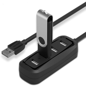 USB-хаб Vention USB Hub 4-Port 2.0 0.5 м Black (VAS-J43) (43387944) краща модель в Ужгороді