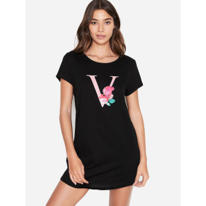 Домашнє плаття Victoria's Secret 358415044 S Чорне (1159752832) ТОП в Ужгороді